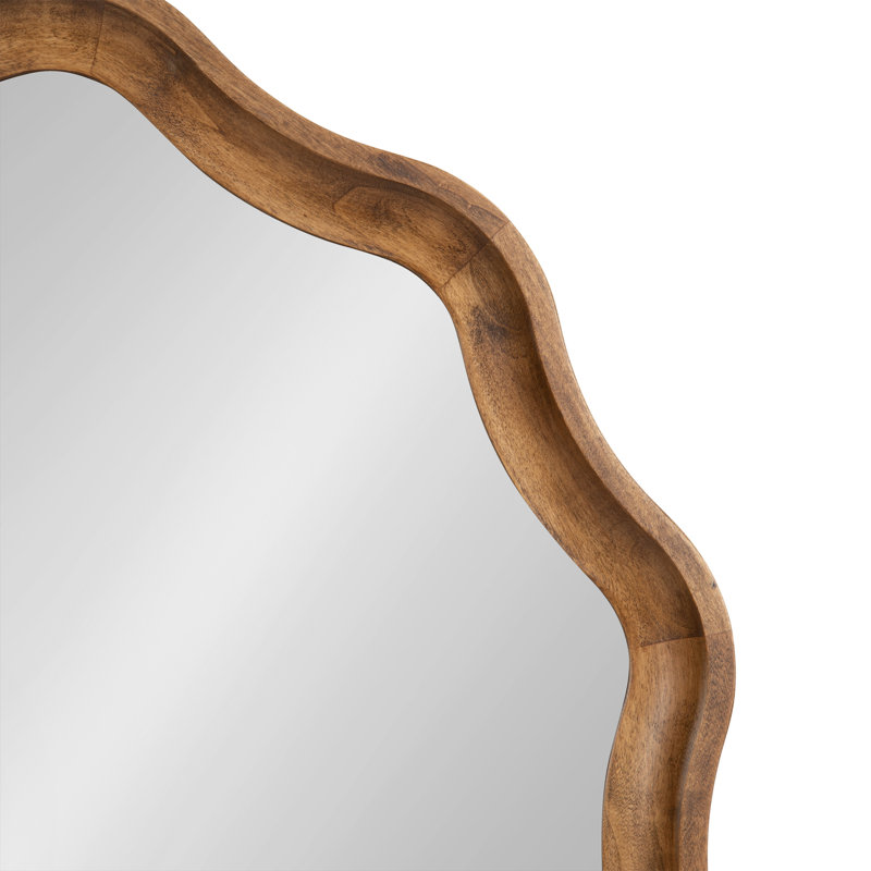 Joss & Main Round Scalloped Wooden Wall Mirror & Reviews | Wayfair